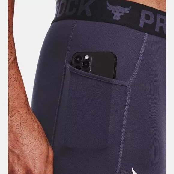 Under Armour Project Rock TurfGear Leggings Men's Size XL Football Soccer Rugby - Picture 3 of 4